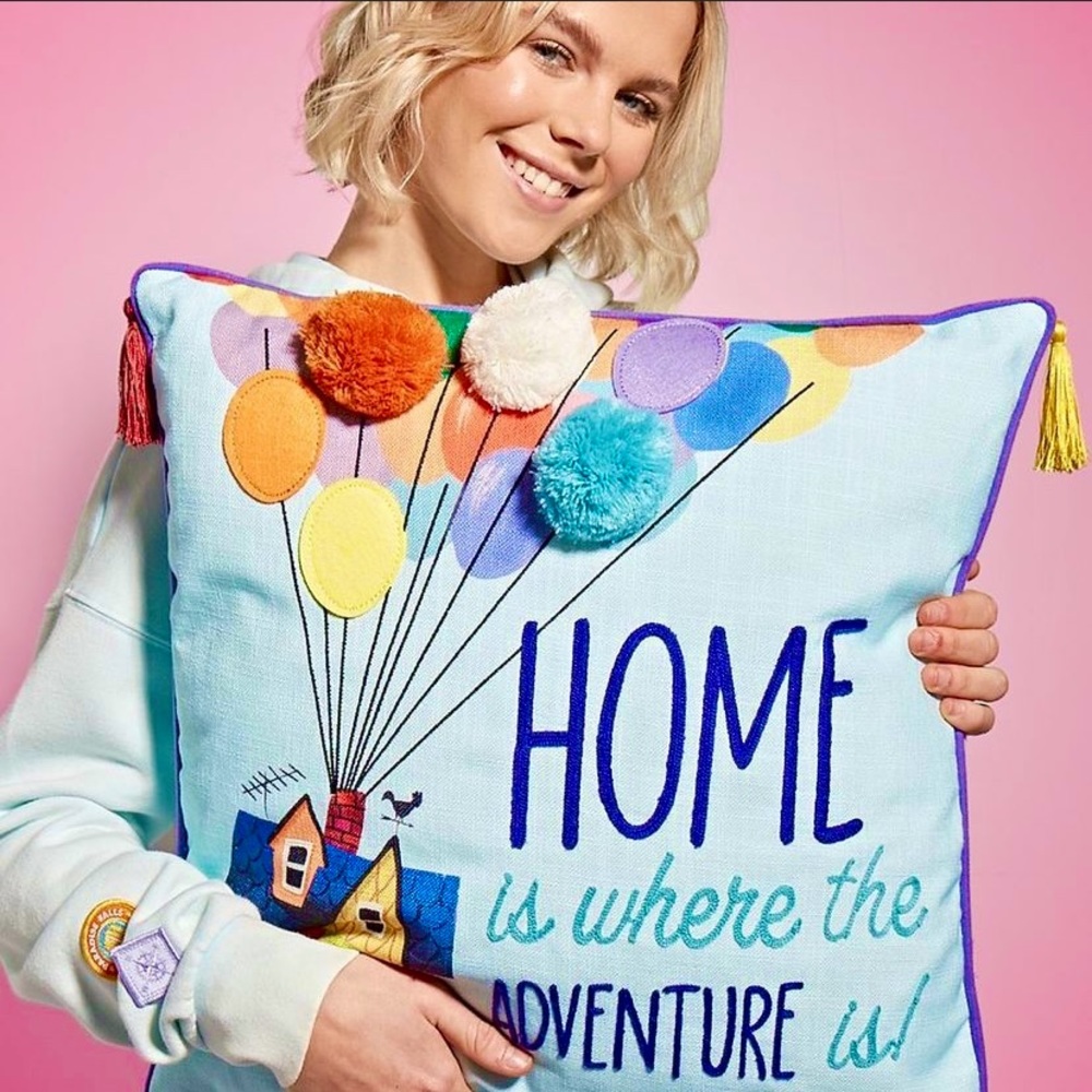 🎈Disney Pixar UP ❗️LAST ONE❗️”Home Is Where the Adventure Is” Pillow🎈